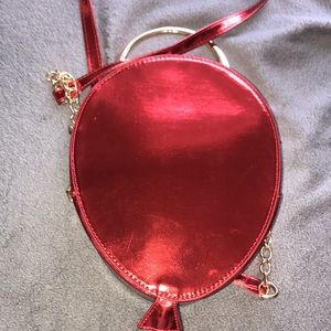 red balloon crossbody purse